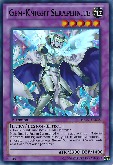 Gem-Knight Seraphinite [HA07-EN058] Super Rare | Card Merchant Takapuna