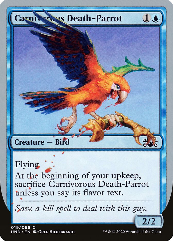 Carnivorous Death-Parrot [Unsanctioned] | Card Merchant Takapuna