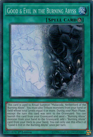 Good & Evil in the Burning Abyss [SECE-EN086] Super Rare | Card Merchant Takapuna