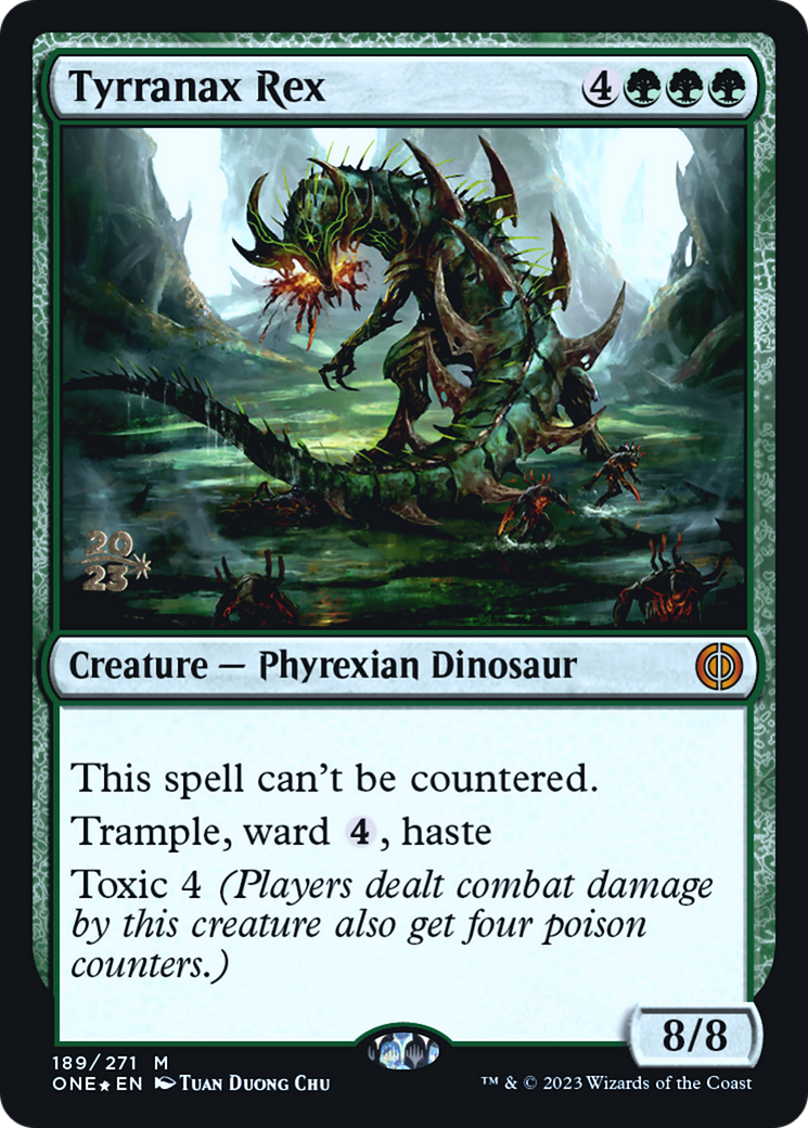 Tyrranax Rex [Phyrexia: All Will Be One Prerelease Promos] | Card Merchant Takapuna