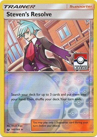 Steven's Resolve (145/168) (League Promo) [Sun & Moon: Celestial Storm] | Card Merchant Takapuna