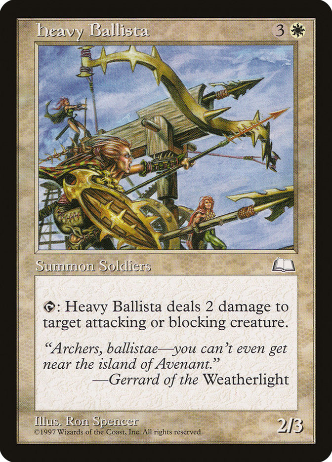 Heavy Ballista [Weatherlight] | Card Merchant Takapuna