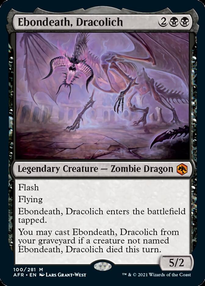 Ebondeath, Dracolich [Dungeons & Dragons: Adventures in the Forgotten Realms] | Card Merchant Takapuna