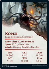 Roper Art Card [Dungeons & Dragons: Adventures in the Forgotten Realms Art Series] | Card Merchant Takapuna