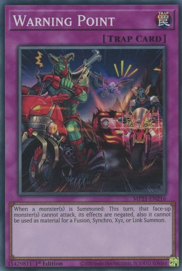 Warning Point [MP21-EN216] Super Rare | Card Merchant Takapuna