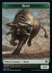 Soldier // Beast Double-Sided Token [Dominaria United Tokens] | Card Merchant Takapuna