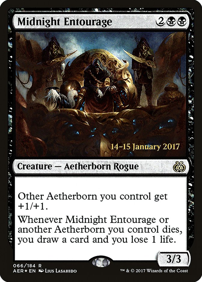 Midnight Entourage [Aether Revolt Prerelease Promos] | Card Merchant Takapuna