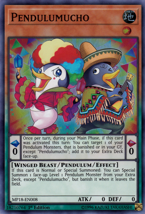 Pendulumucho [MP18-EN008] Super Rare | Card Merchant Takapuna