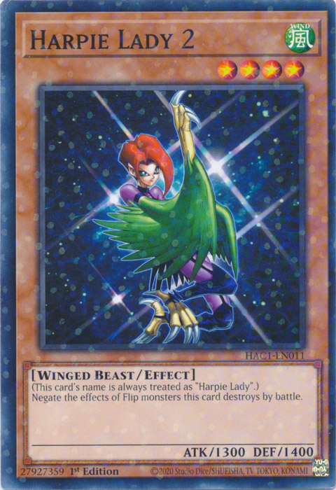 Harpie Lady 2 (Duel Terminal) [HAC1-EN011] Common | Card Merchant Takapuna