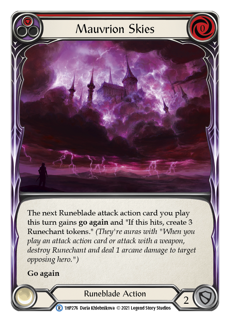 Mauvrion Skies (Red) [1HP276] (History Pack 1) | Card Merchant Takapuna