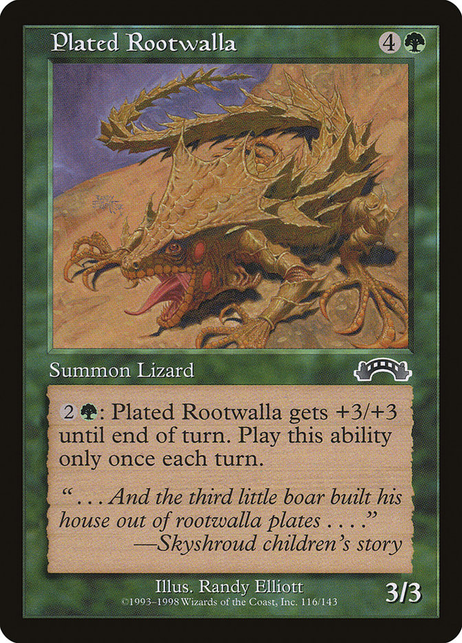 Plated Rootwalla [Exodus] | Card Merchant Takapuna