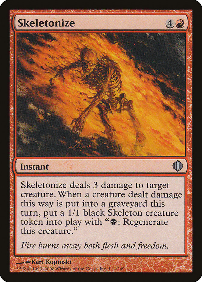 Skeletonize [Shards of Alara] | Card Merchant Takapuna