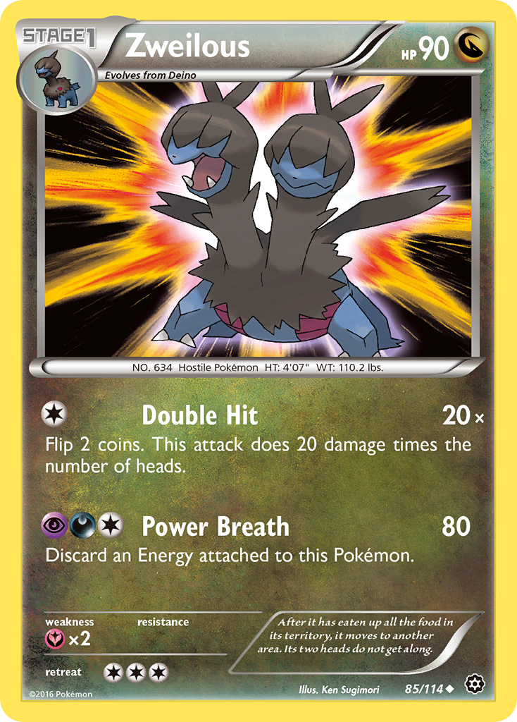 Zweilous (85/114) [XY: Steam Siege] | Card Merchant Takapuna