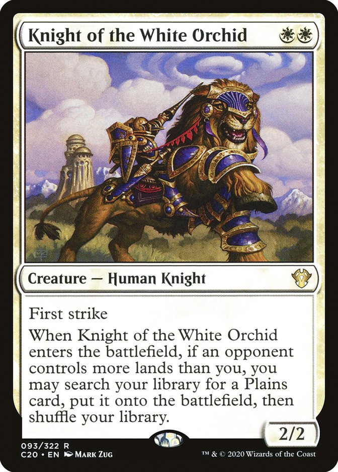 Knight of the White Orchid [Commander 2020] | Card Merchant Takapuna