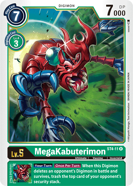 MegaKabuterimon [ST4-11] [Starter Deck: Giga Green] | Card Merchant Takapuna