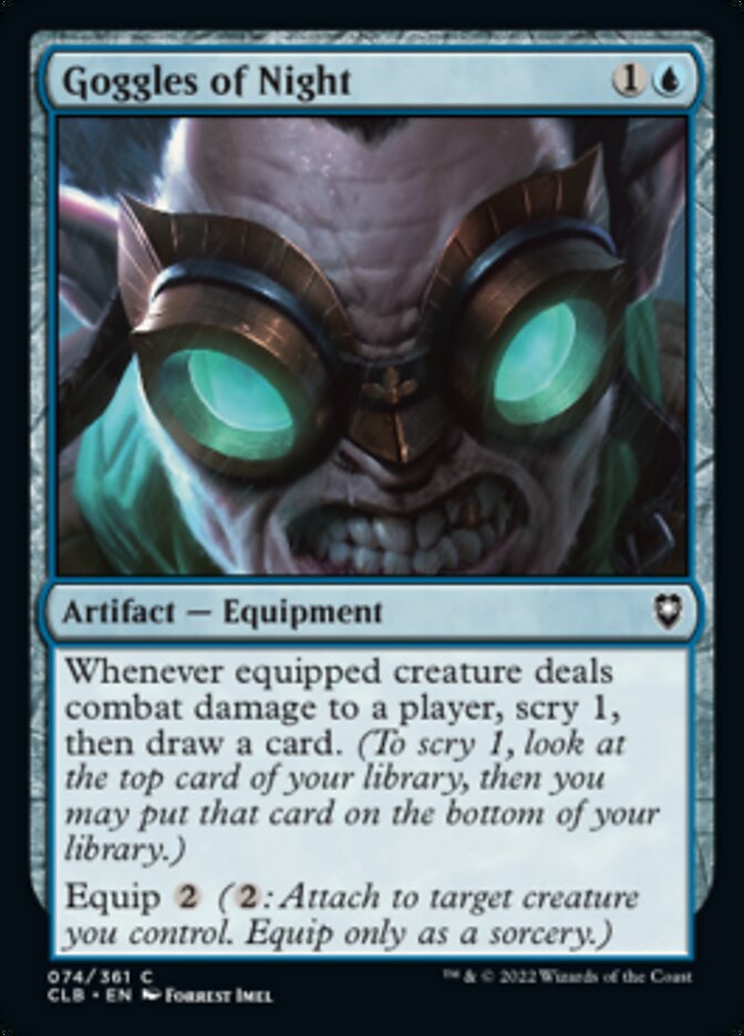 Goggles of Night [Commander Legends: Battle for Baldur's Gate] | Card Merchant Takapuna