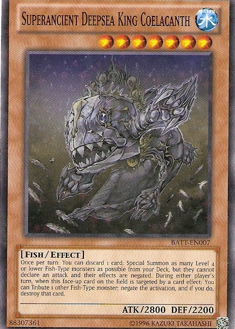 Superancient Deepsea King Coelacanth [BATT-EN007] Starfoil Rare | Card Merchant Takapuna