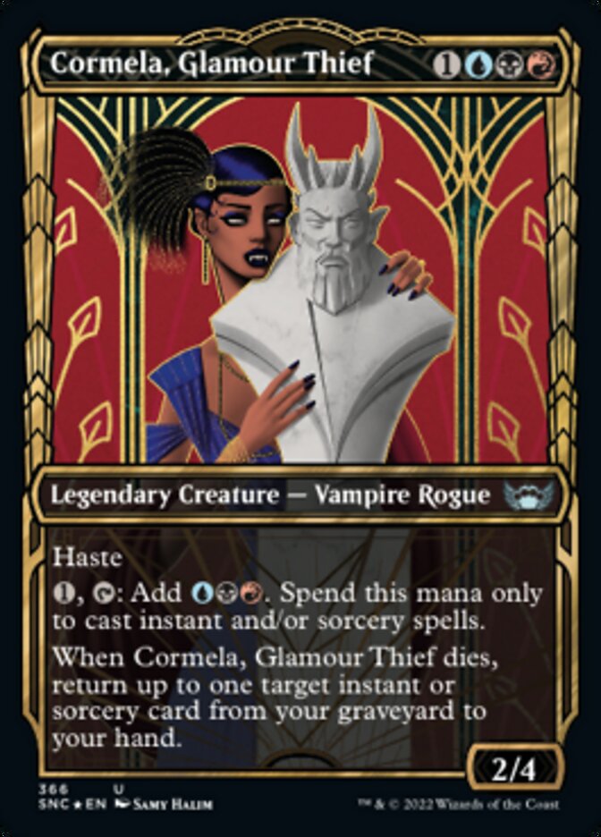 Cormela, Glamour Thief (Showcase Golden Age Gilded Foil) [Streets of New Capenna] | Card Merchant Takapuna