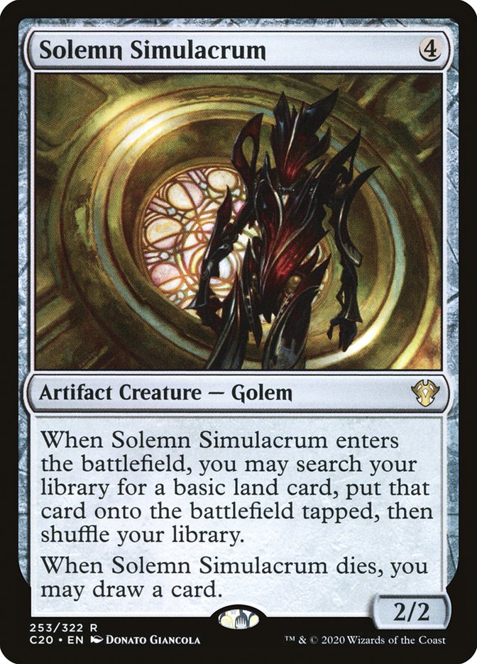 Solemn Simulacrum [Commander 2020] | Card Merchant Takapuna