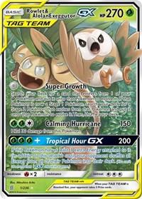 Rowlet & Alolan Exeggutor GX (1/236) [SM - Unified Minds] | Card Merchant Takapuna