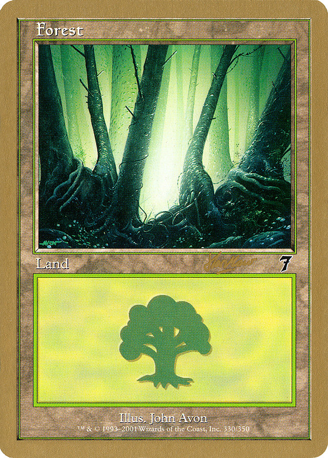 Forest (shh330) (Sim Han How) [World Championship Decks 2002] | Card Merchant Takapuna