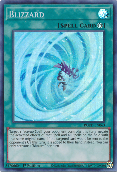 Blizzard [ROTD-EN063] Super Rare | Card Merchant Takapuna