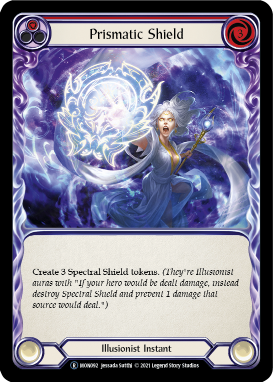 Prismatic Shield (Red) [U-MON092] (Monarch Unlimited)  Unlimited Normal | Card Merchant Takapuna