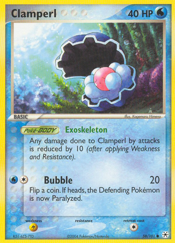 Clamperl (58/101) [EX: Hidden Legends] | Card Merchant Takapuna