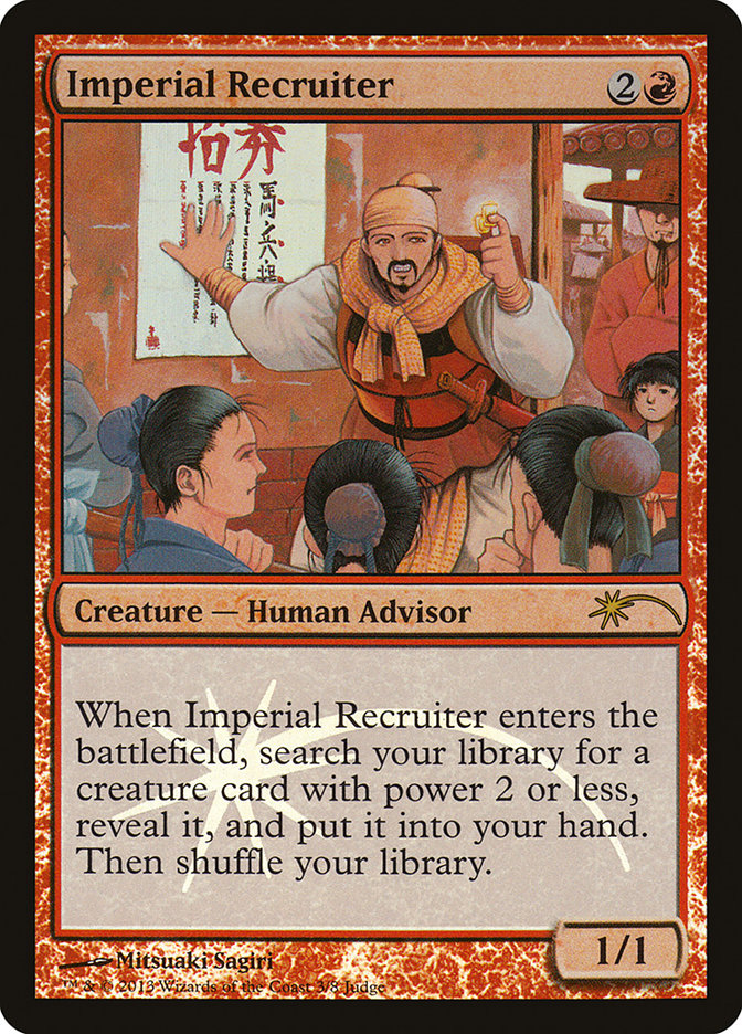 Imperial Recruiter [Judge Gift Cards 2013] | Card Merchant Takapuna