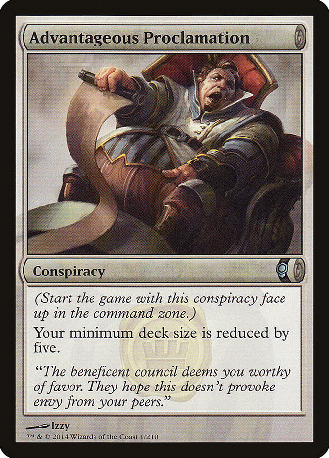 Advantageous Proclamation [Conspiracy] | Card Merchant Takapuna