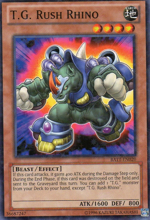 T.G. Rush Rhino [BATT-EN020] Starfoil Rare | Card Merchant Takapuna