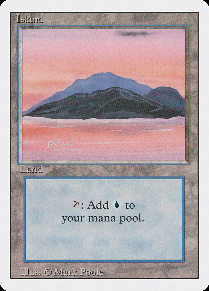 Island (Sunset / Signature on Left) [Revised Edition] | Card Merchant Takapuna