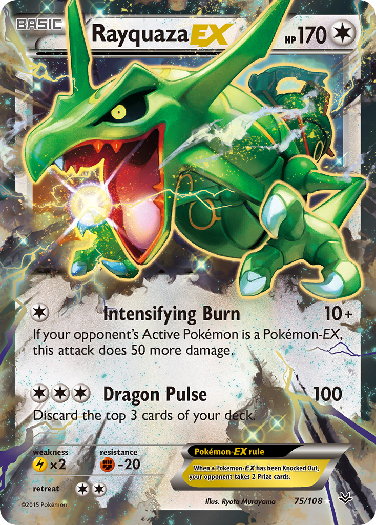 Rayquaza EX (75/108) [XY: Roaring Skies] | Card Merchant Takapuna