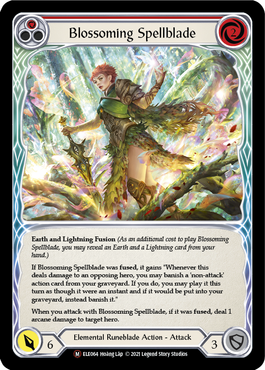 Blossoming Spellblade [U-ELE064] (Tales of Aria Unlimited)  Unlimited Rainbow Foil | Card Merchant Takapuna