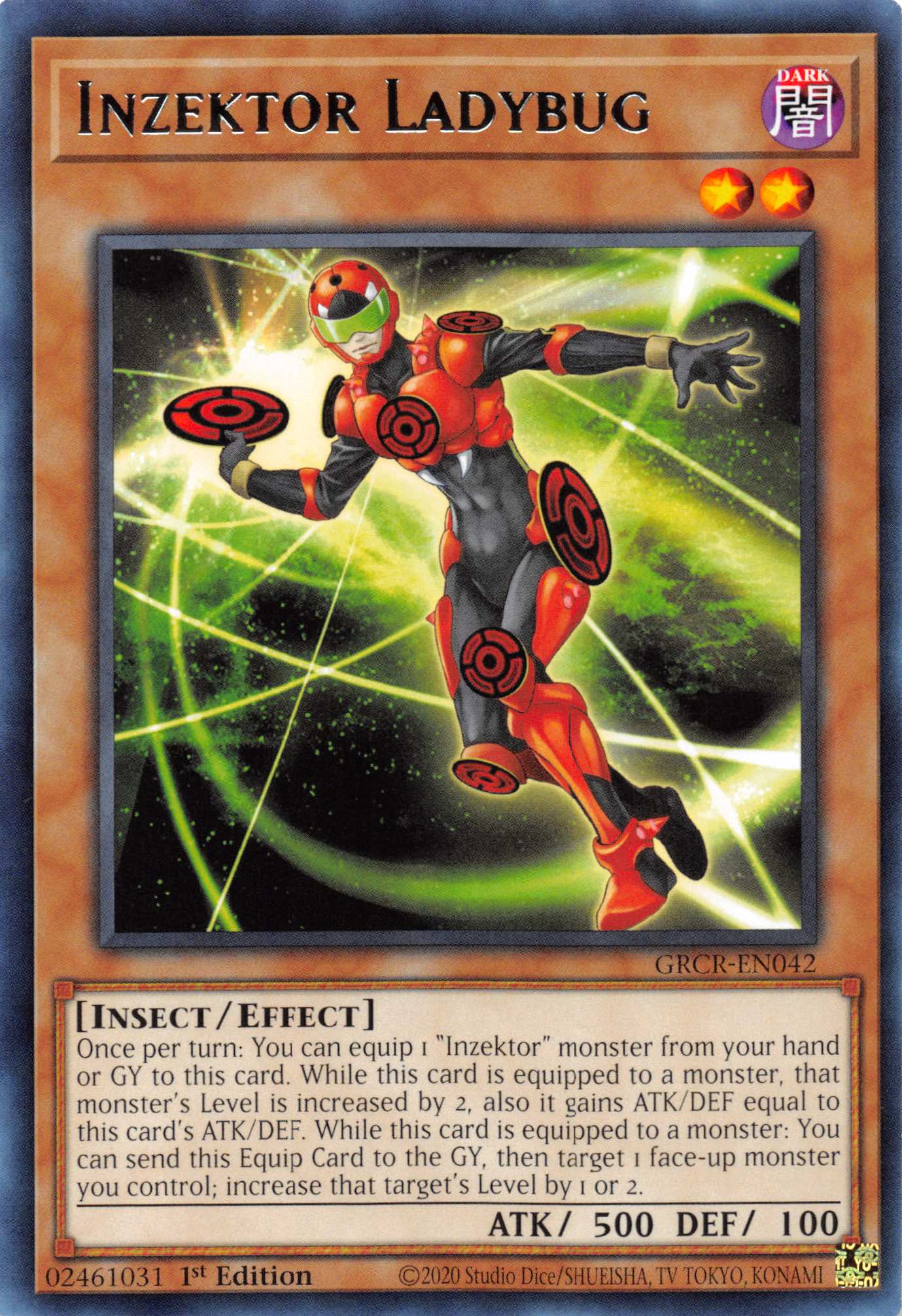 Inzektor Ladybug [GRCR-EN042] Rare | Card Merchant Takapuna