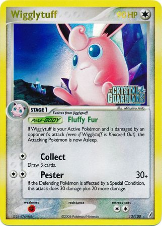 Wigglytuff (13/100) (Stamped) [EX: Crystal Guardians] | Card Merchant Takapuna