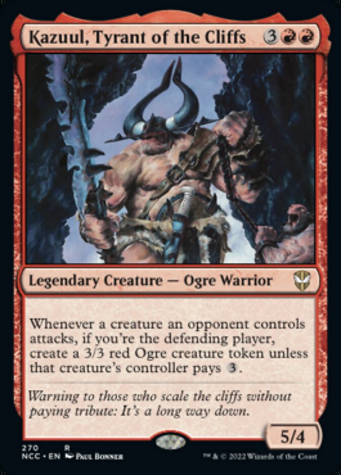 Kazuul, Tyrant of the Cliffs [Streets of New Capenna Commander] | Card Merchant Takapuna