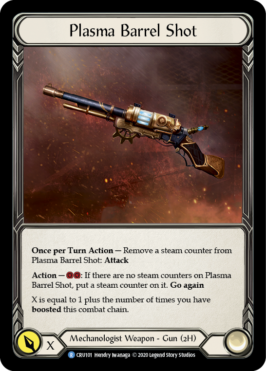 Plasma Barrel Shot [CRU101] (Crucible of War)  1st Edition Cold Foil | Card Merchant Takapuna