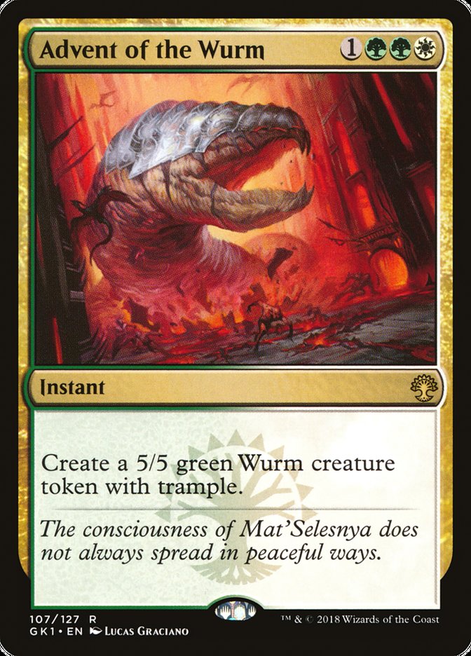 Advent of the Wurm [Guilds of Ravnica Guild Kit] | Card Merchant Takapuna