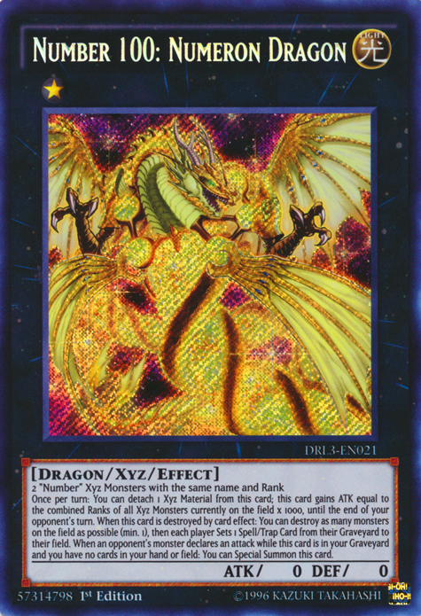 Number 100: Numeron Dragon [DRL3-EN021] Secret Rare | Card Merchant Takapuna