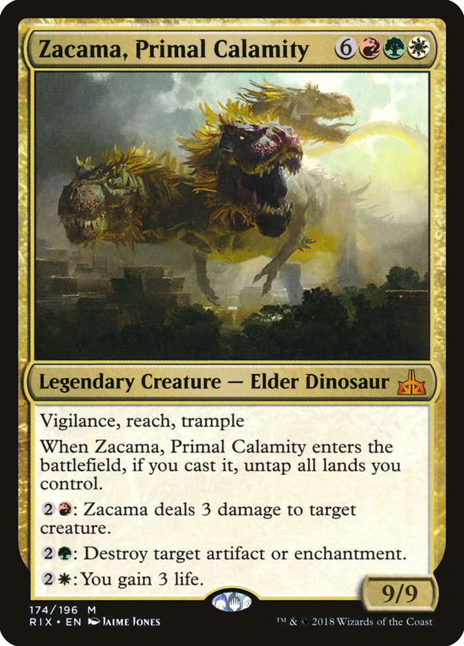 Zacama, Primal Calamity [Rivals of Ixalan] | Card Merchant Takapuna