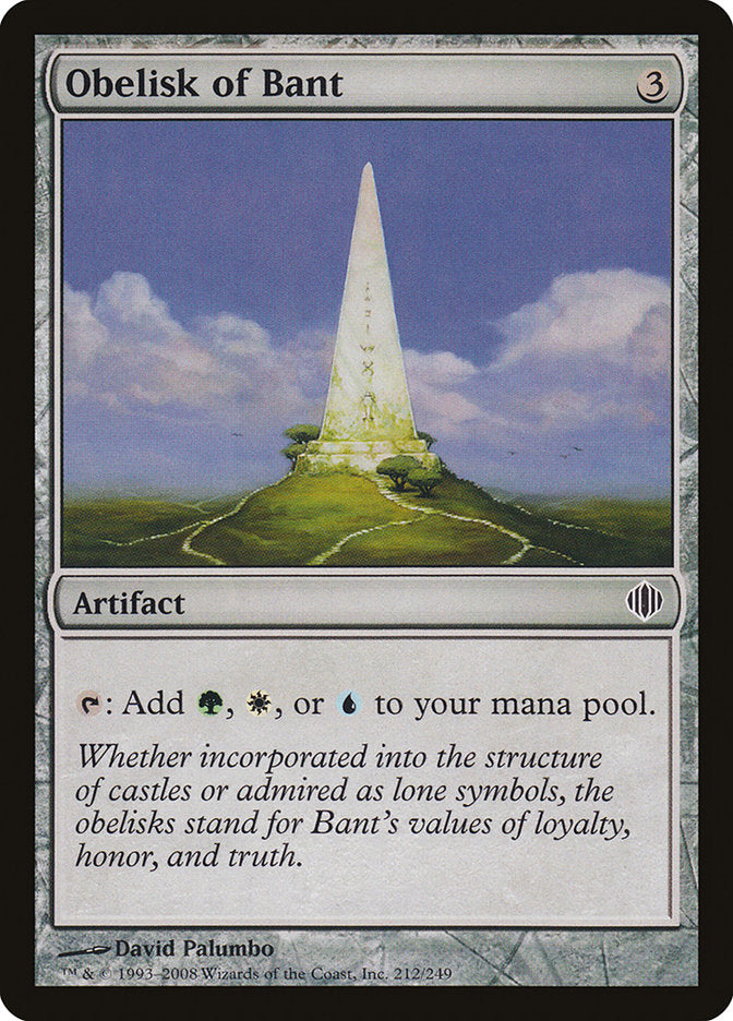 Obelisk of Bant [Shards of Alara] | Card Merchant Takapuna