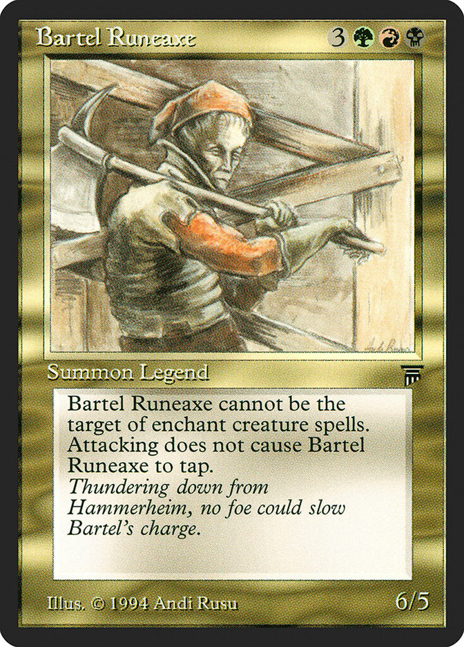 Bartel Runeaxe [Legends] | Card Merchant Takapuna