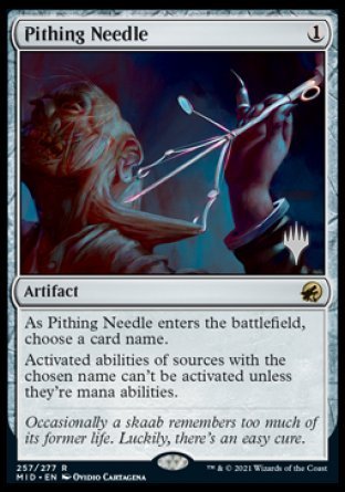 Pithing Needle (Promo Pack) [Innistrad: Midnight Hunt Promos] | Card Merchant Takapuna