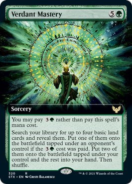 Verdant Mastery (Extended Art) [Strixhaven: School of Mages] | Card Merchant Takapuna