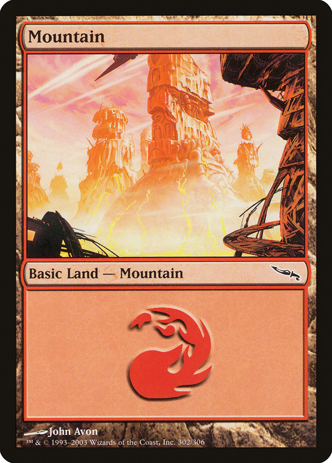 Mountain (302) [Mirrodin] | Card Merchant Takapuna