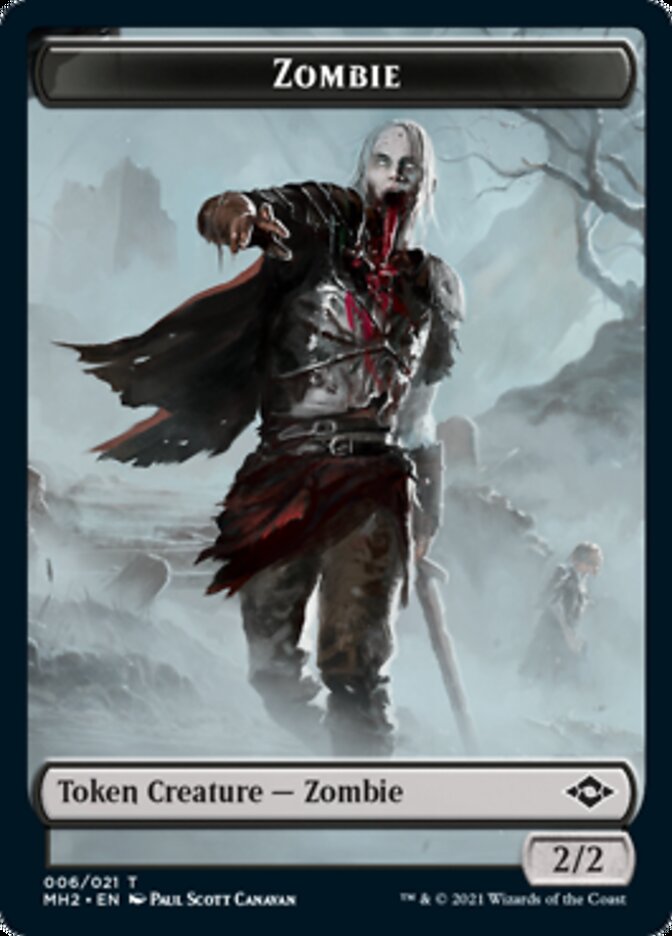 Squirrel // Zombie Double-Sided Token [Modern Horizons 2 Tokens] | Card Merchant Takapuna