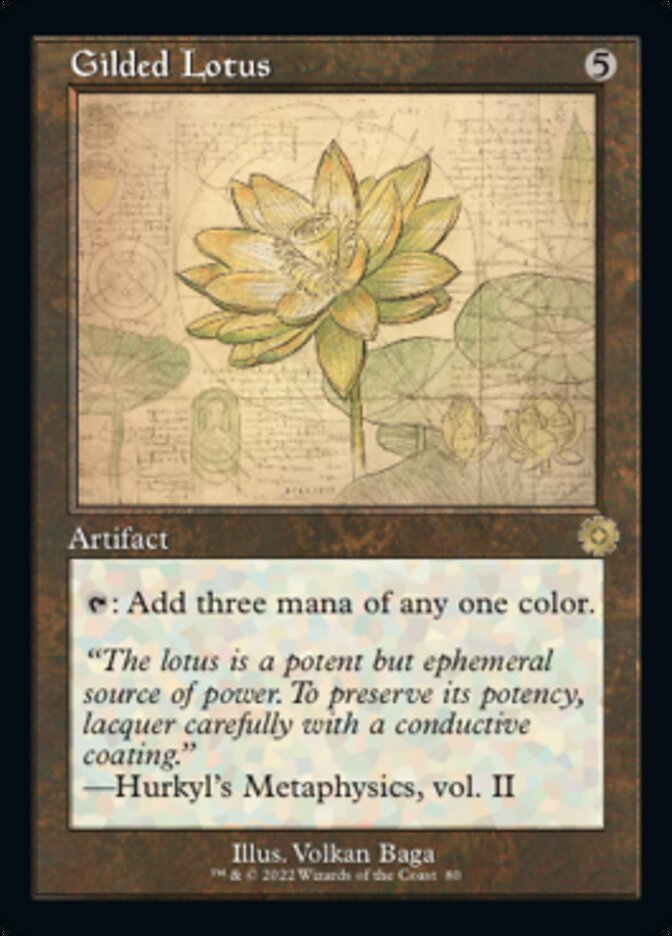 Gilded Lotus (Retro Schematic) [The Brothers' War Retro Artifacts] | Card Merchant Takapuna