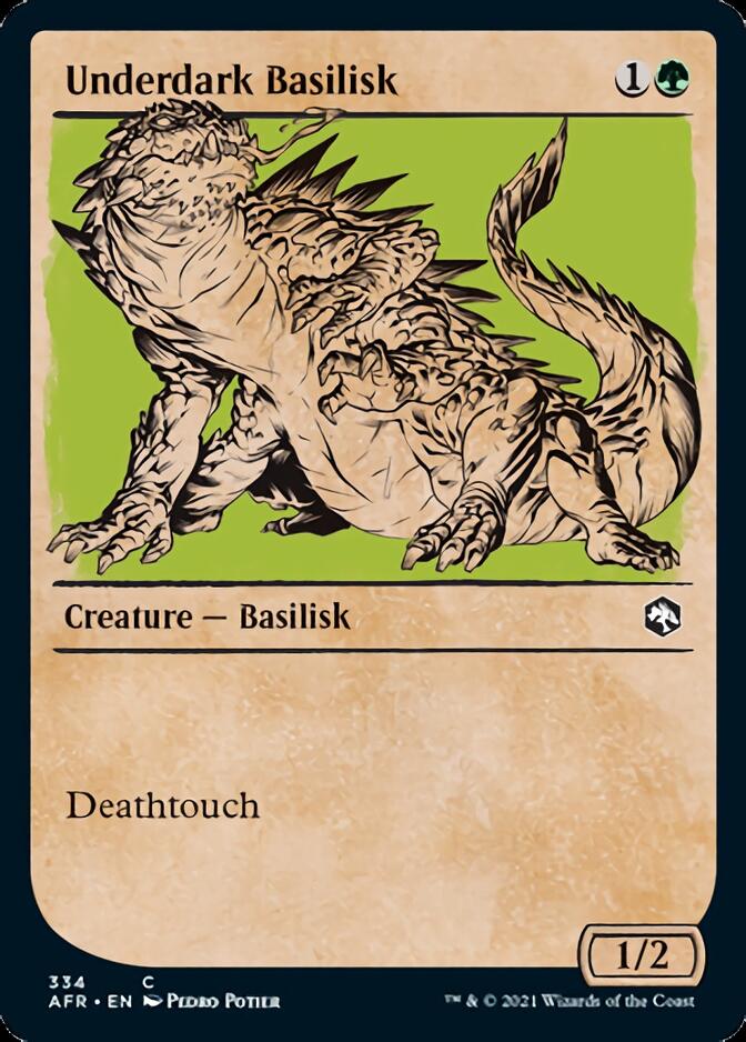 Underdark Basilisk (Showcase) [Dungeons & Dragons: Adventures in the Forgotten Realms] | Card Merchant Takapuna