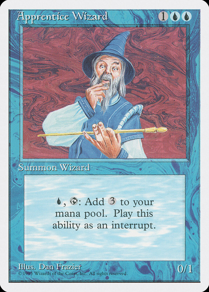 Apprentice Wizard [Fourth Edition] | Card Merchant Takapuna